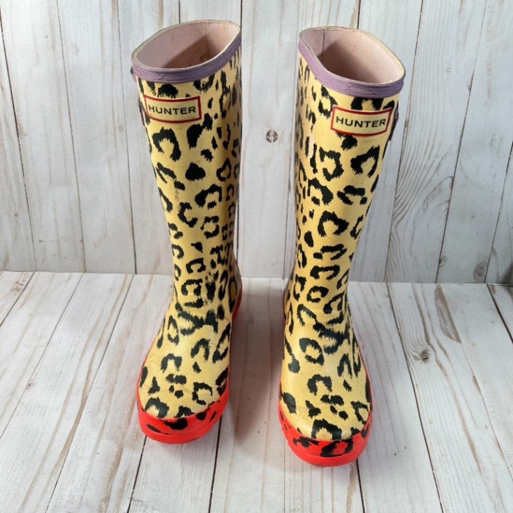 Hunter Original Kids‎ Hybrid Print Rain Boots Size 2/3 - Picture 3 of 9